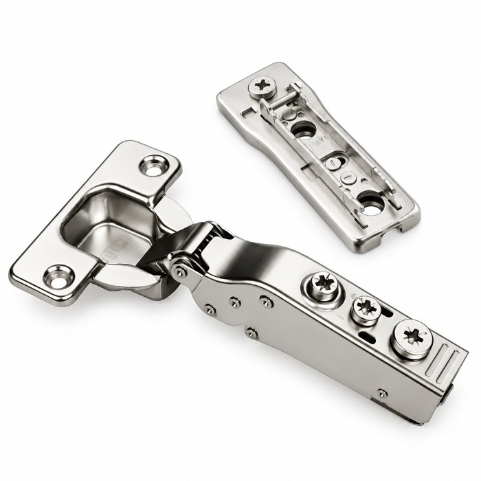DTC Pivot Star 110&deg; Soft-Close Clip-On Hinge, Full Overlay, 35 mm Cup, Dowel Plate H0