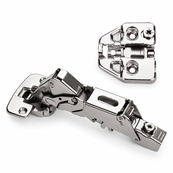 DTC Pivot Star 160&deg; Soft-Close Clip-On Hinge, Full Overlay, 35 mm Cup, Dowel Plate H0, Pair