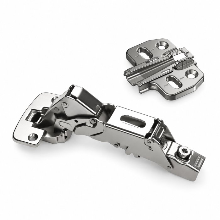 DTC Pivot Pro 155&deg; Self-Close Clip-On Hinge, Full Overlay, 35 mm Cup, 4-Hole Plate H0