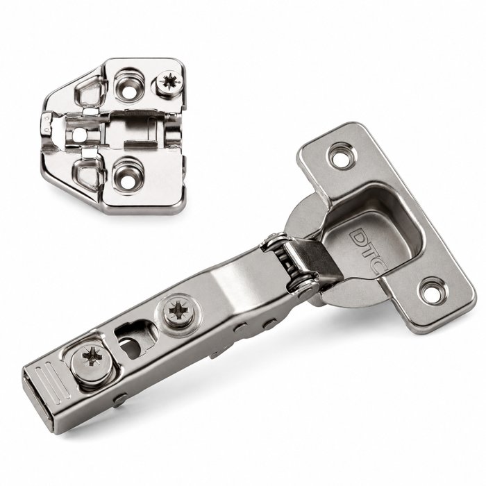 DTC Pivot Pro 110&deg; Soft-Close Clip-On Hinge, 35 mm Cup, Screw-On Plate H2