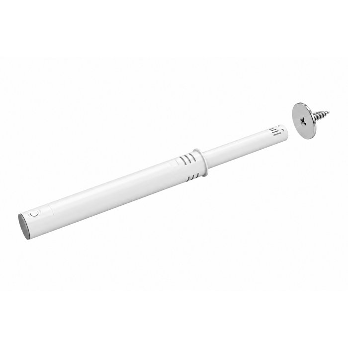 DTC Built-In Push Latch for Cabinet Doors, White