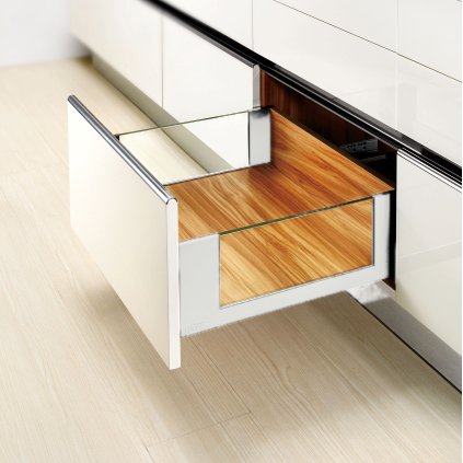 DTC Magic Pro Glass-Side Drawer Kit, H 172 x L 500 mm, White
