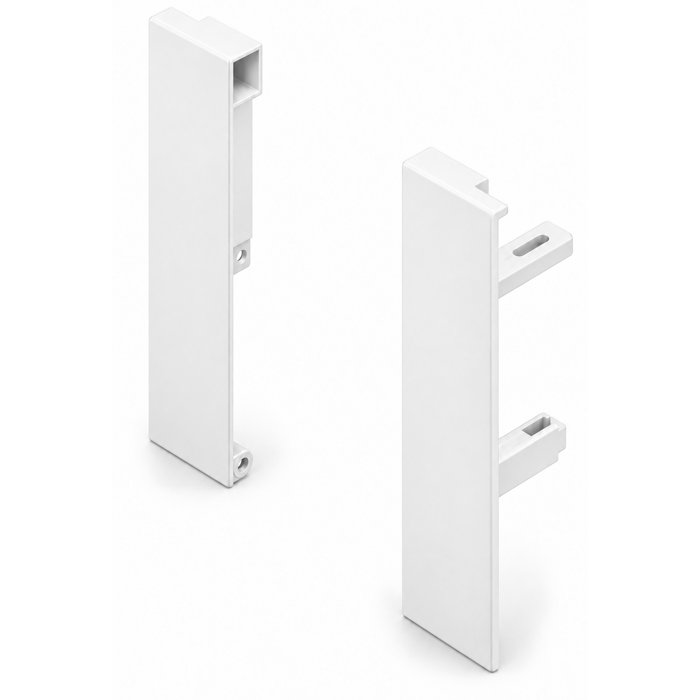 DTC Magic Pro Front fixing-brackets for high inner drawer with square cross rail, silk white