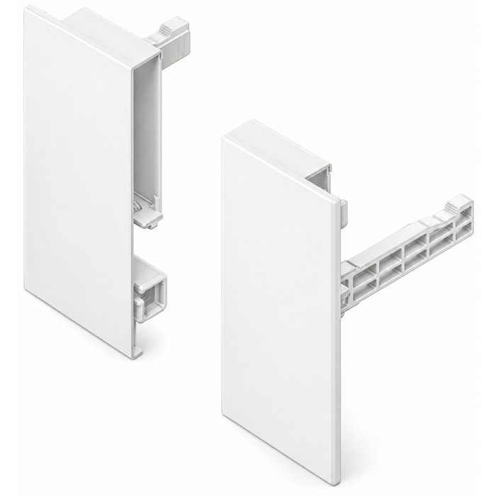 DTC Magic Pro Front fixing-brackets for low inner drawer, silk white