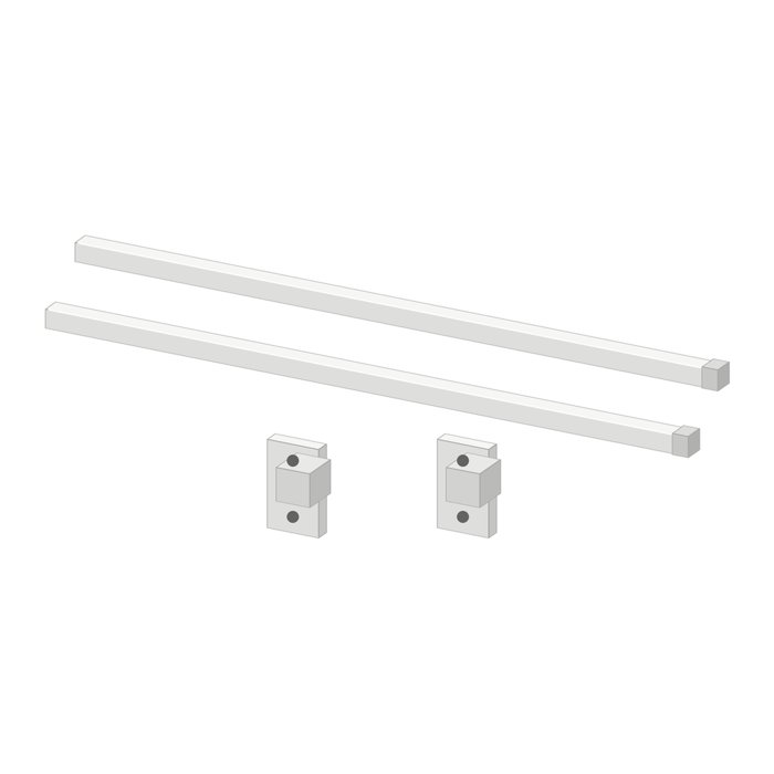 DTC Magic Star Side Rail, 500 mm, White