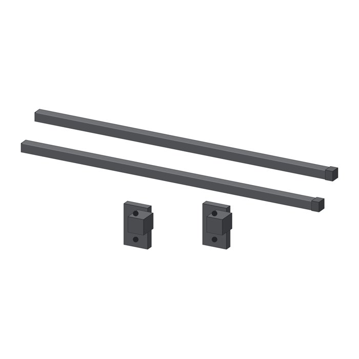 DTC Magic Star Side Rail, 500 mm, Grey
