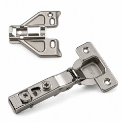 DTC 100&deg; Soft-Close Clip-On Hinge, Full Overlay, 35 mm Cup, Screw-On Plate H1