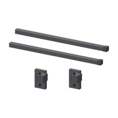 DTC Magic Star Side Rail with Bracket, 350 mm, Grey