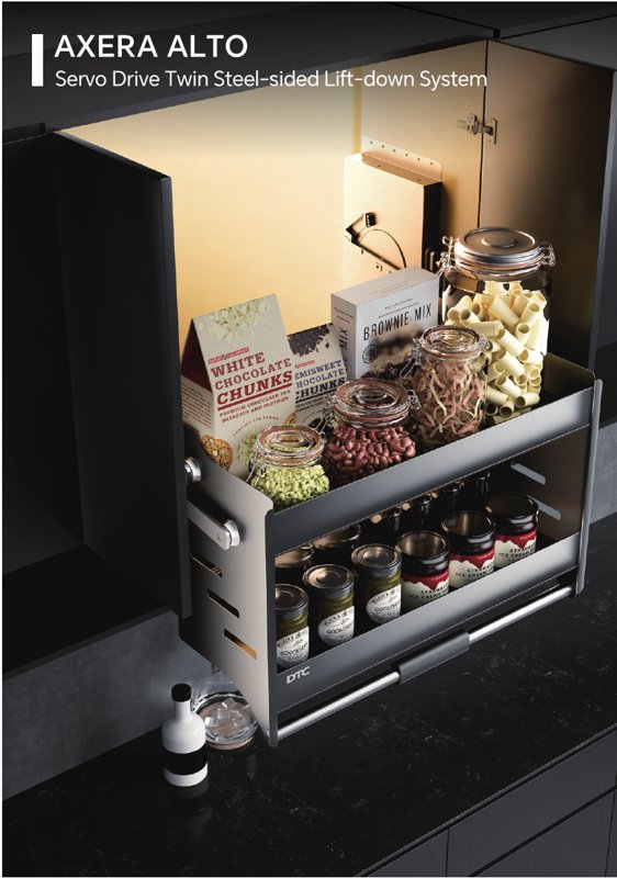 DTC AXERA ALTO Servo Lift-Up System, 800 mm Wall Cabinet