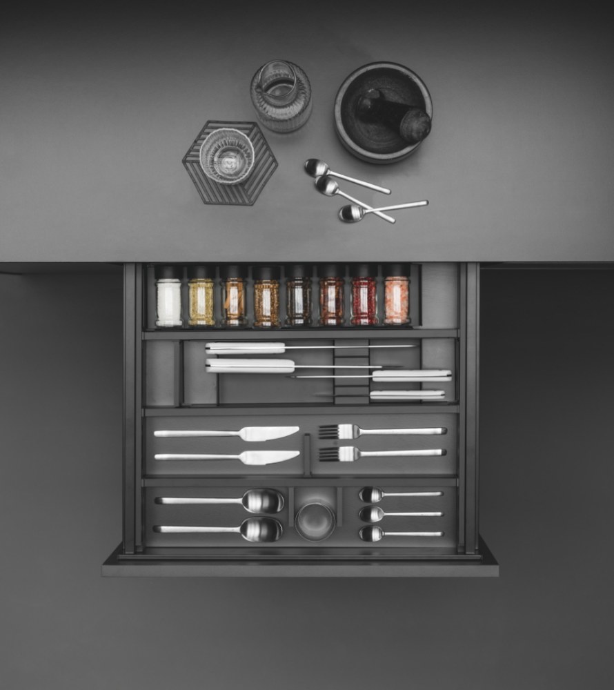 VIBO SpaceLock Knife Holder (6 knives), Flat Black