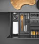 VIBO SpaceLock Mini Kitchen Paper Holder, Flat Black