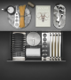 VIBO SpaceLock Maxi Kitchen Paper Holder, Flat Black