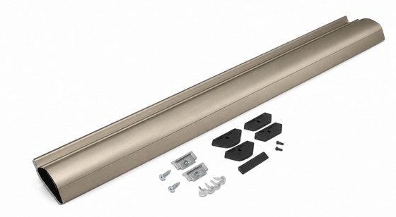 Rincomatic Basic40 Decorative Corner Post Kit, Matt Inox Champagne, 29-3/4 in