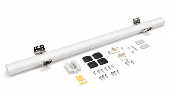 Rincomatic Plus40 Corner Hinge Kit, Matt White, 36 in