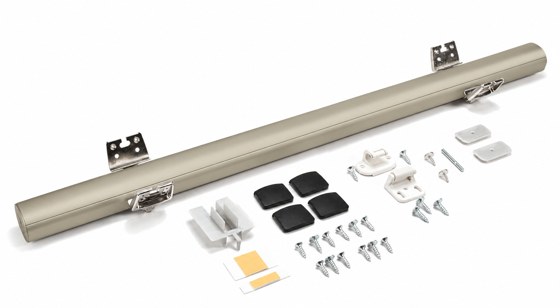 Rincomatic Plus40 Corner Hinge Kit, Matt Inox Champagne, 36 in
