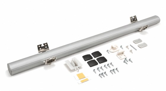 Rincomatic Plus40 Corner Hinge Kit, Matt Silver, 29-3/4 in
