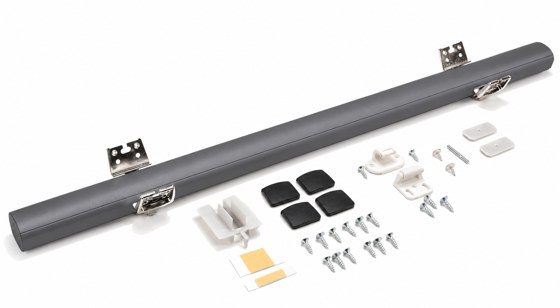 Rincomatic Plus40 Corner Hinge Kit, Anthracite, 29-3/4 in