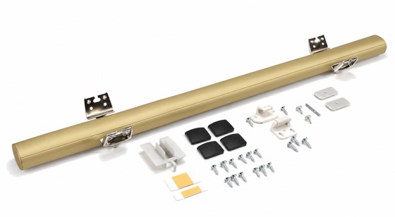 Rincomatic Plus40 Corner Hinge Kit, Matt Gold, 36 in