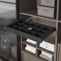 Undermount Rail Aluminium Shelf with Division